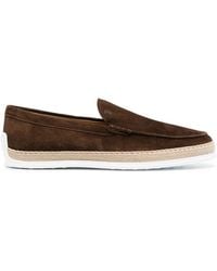 Tod's - Loafer Mit Espadrille-Detail - Lyst