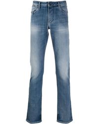 Emporio Armani J06 Slim Fit Faded Denim Blue Jeans