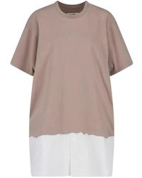 MM6 by Maison Margiela - Layered Mini Dress - Lyst