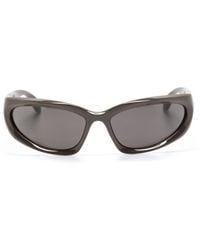 Balenciaga - BB0157S Sonnenbrille mit ovalem Gestell - Lyst