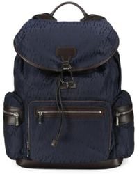 Moorer - Logo-Pattern Drawstring Backpack - Lyst
