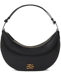 KARL LAGERFELD - Extra-Large K/Autograph Leather Shoulder Bag - Lyst