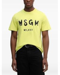 MSGM - Logo-Detail T-Shirt - Lyst