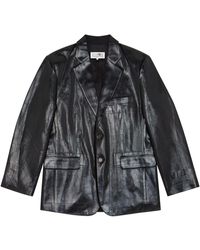 MM6 by Maison Martin Margiela - Notched-lapels Single-breasted Blazer - Lyst