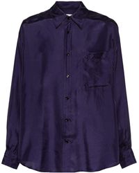 Lemaire - Satijnen Shirt - Lyst