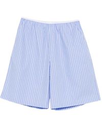 Frankie Shop - Striped Elasticated-Waistband Shorts - Lyst