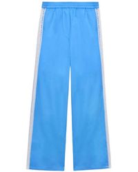 MSGM - Lace Trim Trousers - Lyst