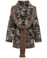 Alanui - Tex-Hawaii Fringed-Trim Cardigan - Lyst