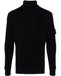 Stone Island - Wool High-Neck Sweater - Lyst