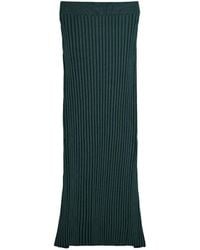 Tod's - Ribbed-Knit Midi Skirt - Lyst
