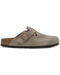 Birkenstock - Boston Soft-Footbed Suede-Leather Slippers - Lyst