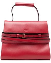 Moschino - Belt-Detail Leather Tote Bag - Lyst
