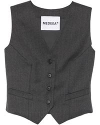 MEDEA - Button-front waistcoat - Lyst