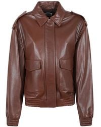 Arma - Astra Epaulette Leather Jacket - Lyst