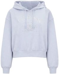 Guess - Hoodie Crop À Logo Brodé - Lyst