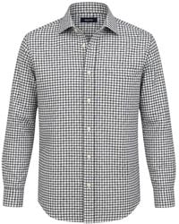 Deperlu - Check-Print Long-Sleeve Shirt - Lyst