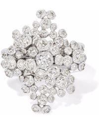 Annoushka 18kt Marguerite Weißgoldring mit Diamanten - Mettallic