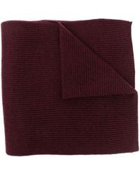 Polo Ralph Lauren - Ribbed Embroidered-Logo Scarf - Lyst