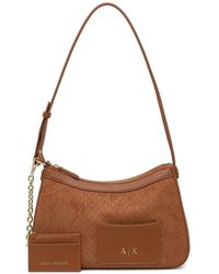ARMANI EXCHANGE - Bolso De Hombro Con Motivo Del Monograma - Lyst