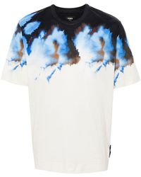 Fendi - Katoenen T-shirt Met Logopatch - Lyst