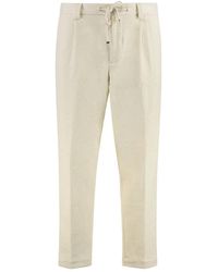 BOSS - Textured Drawstring Trousers - Lyst