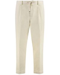 BOSS - Textured Drawstring Trousers - Lyst