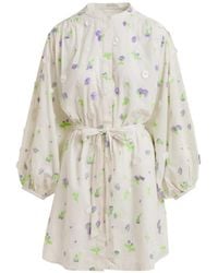 Essentiel Antwerp - Floral-Pattern Mini Dress - Lyst