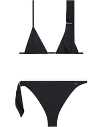 Courreges - Bikini À Détail De Foulard - Lyst