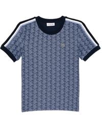 Lacoste - Monogram T-Shirt - Lyst