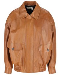 Saint Laurent - Leather Jacket - Lyst