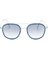 Lindberg - 8205 Pilot-Frame Sunglasses - Lyst