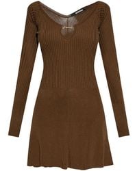 Jacquemus - La Robe Ribbed Minidress - Lyst