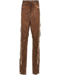 Rick Owens - Zip-detailed Tapered Jeans - Lyst