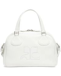 Courreges - Reedition Leather Bowling Bag - Lyst