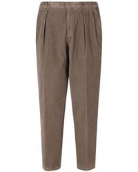 Briglia 1949 - Portobello Pleated Corduroy Trousers - Lyst
