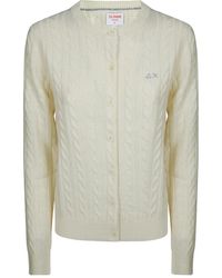 Sun 68 - Cardigan Mit Rundem Ausschnitt - Lyst