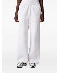 Sporty & Rich - Bennett Serif Logo-Embroidered Track Pants - Lyst
