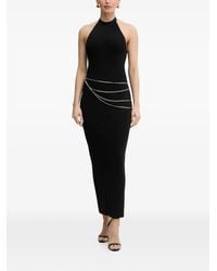 Hervé Léger - Sybil Halterneck Side-Slit Maxi Dress - Lyst