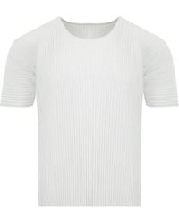 Homme Plissé Issey Miyake - Pleated Basic T-Shirt - Lyst