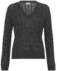 Brunello Cucinelli - Cable-Knit Sweater - Lyst