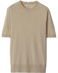 Burberry - Fine-Knit Wool Top - Lyst