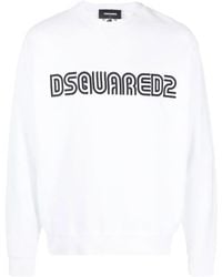 DSquared² - Logo-Print Cotton Sweatshirt - Lyst