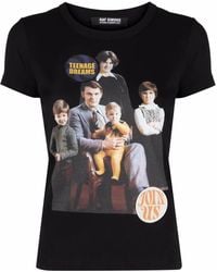 Raf Simons - Family Portrait-Print T-Shirt - Lyst