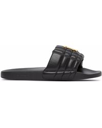 Burberry Slippers Met Gesp in het Zwart voor heren | Lyst NL