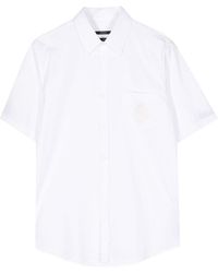Gucci - Logo-embroidered Short-sleeve Shirt - Lyst