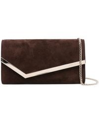 Jimmy Choo - Envelope Suede Clutch Bag - Lyst