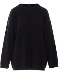 Fabiana Filippi - Pull En Maille Côtelée À Col Ras-De-Cou - Lyst