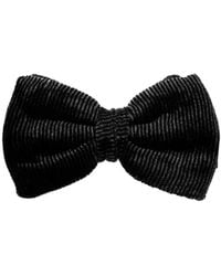 Giorgio Armani - Velvet Ribbed Bow Tie - Lyst