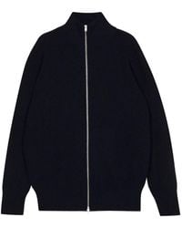 John Smedley - Maglione Mallam A Coste Con Zip - Lyst