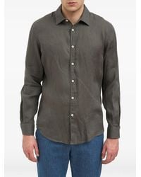 Daniele Alessandrini - Long-Sleeves Linen Shirt - Lyst